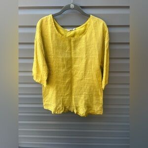 LUNGO L’ARNO tunic shirt | made in Italy | 100% Linen | size M